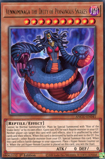 ANGU-EN041 - Vennominaga the Deity of Poisonous Snakes - Rare - Ancient Guardians