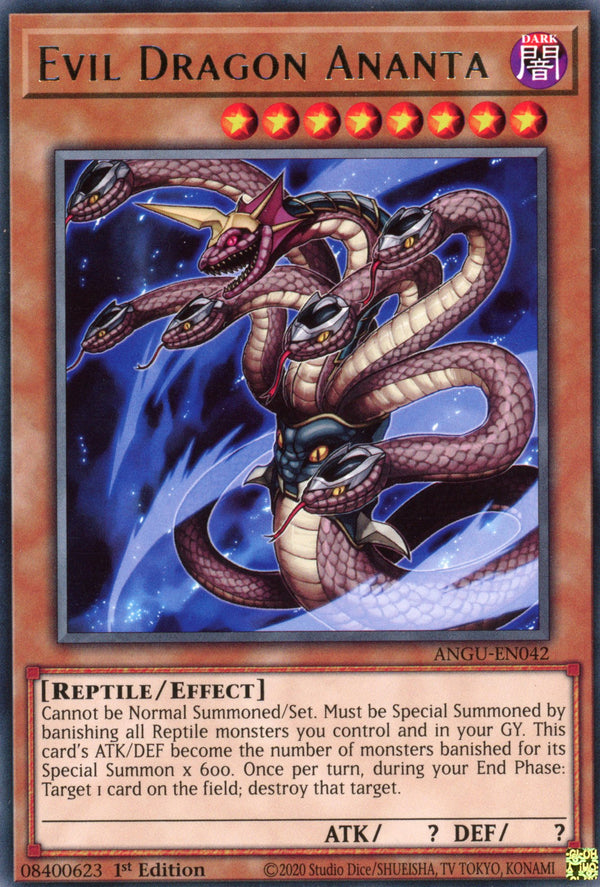 ANGU-EN042 - Evil Dragon Ananta - Rare - Effect Monster - Ancient Guardians