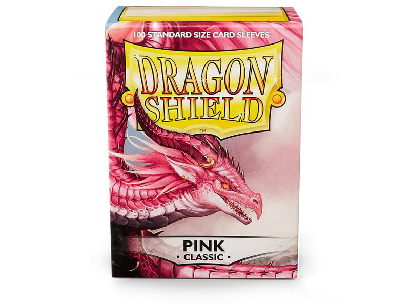 Dragon Shield 100 Pink Standard Sleeves + Deck Box