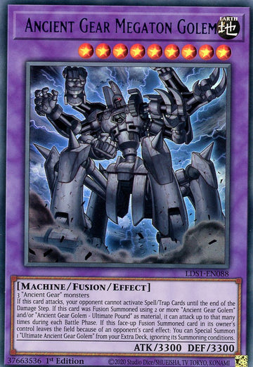 LDS1-EN088 - Ancient Gear Megaton Golem (Purple) - Ultra Rare - Legendary Duelists: Season 1