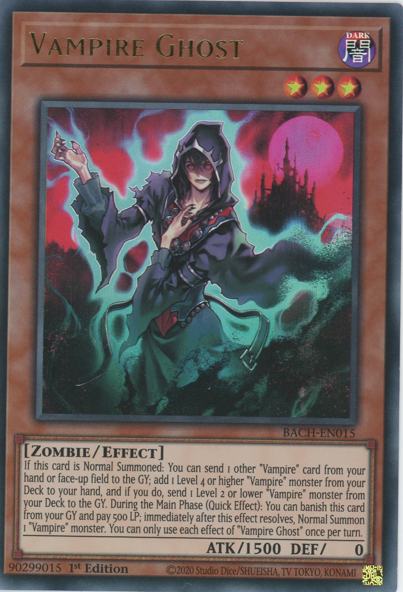 BACH-EN015 - Vampire Ghost - Ultra Rare - Effect Monster - Battle of Chaos