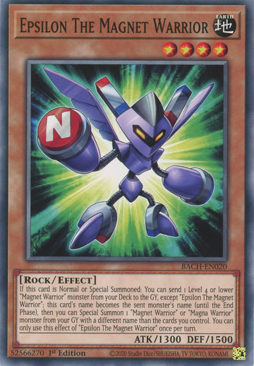 BACH-EN020 - Epsilon The Magnet Warrior - Common - Battle of Chaos