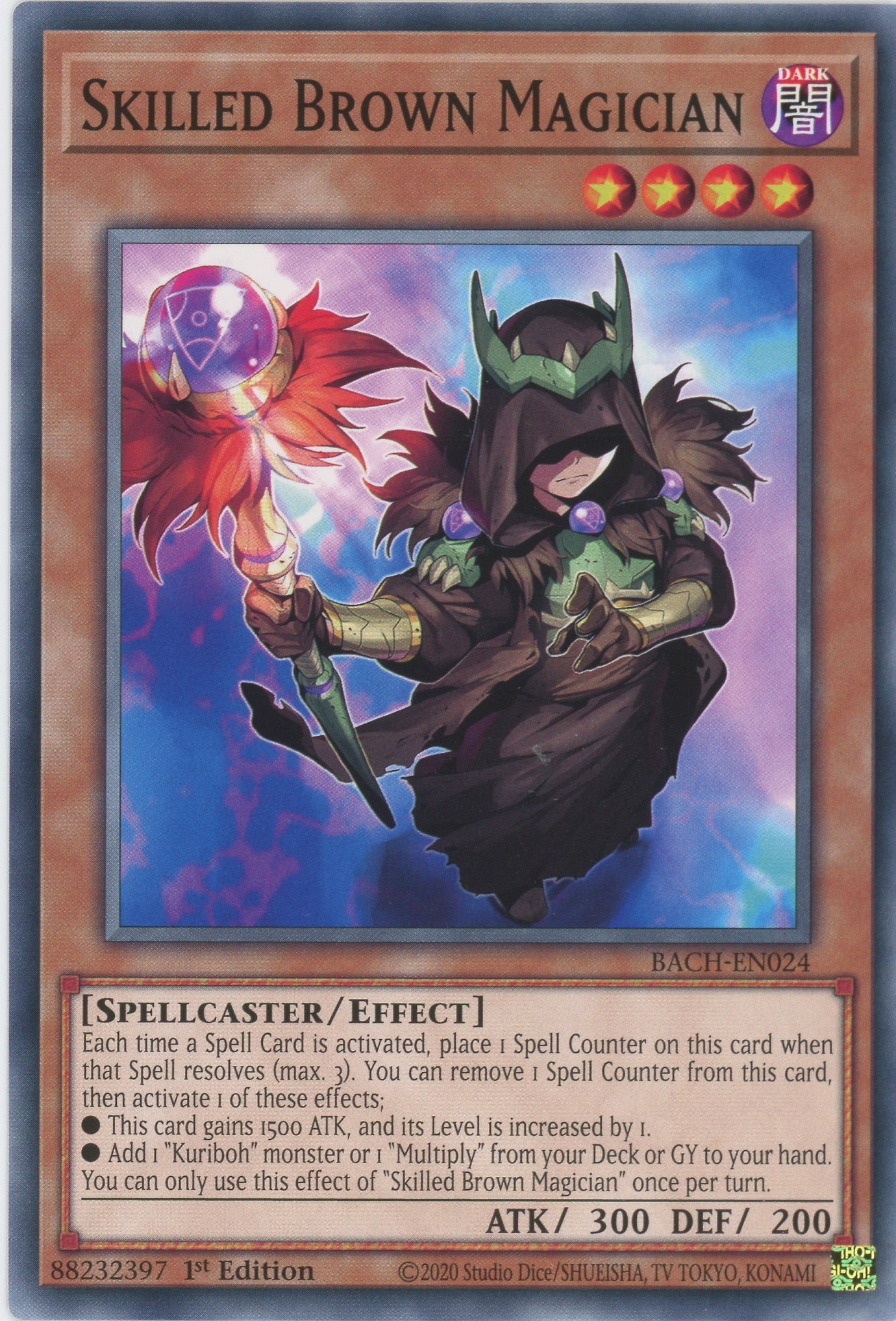 BACH-EN024 - Skilled Brown Magician - Common - Effect Monster - Battle of Chaos