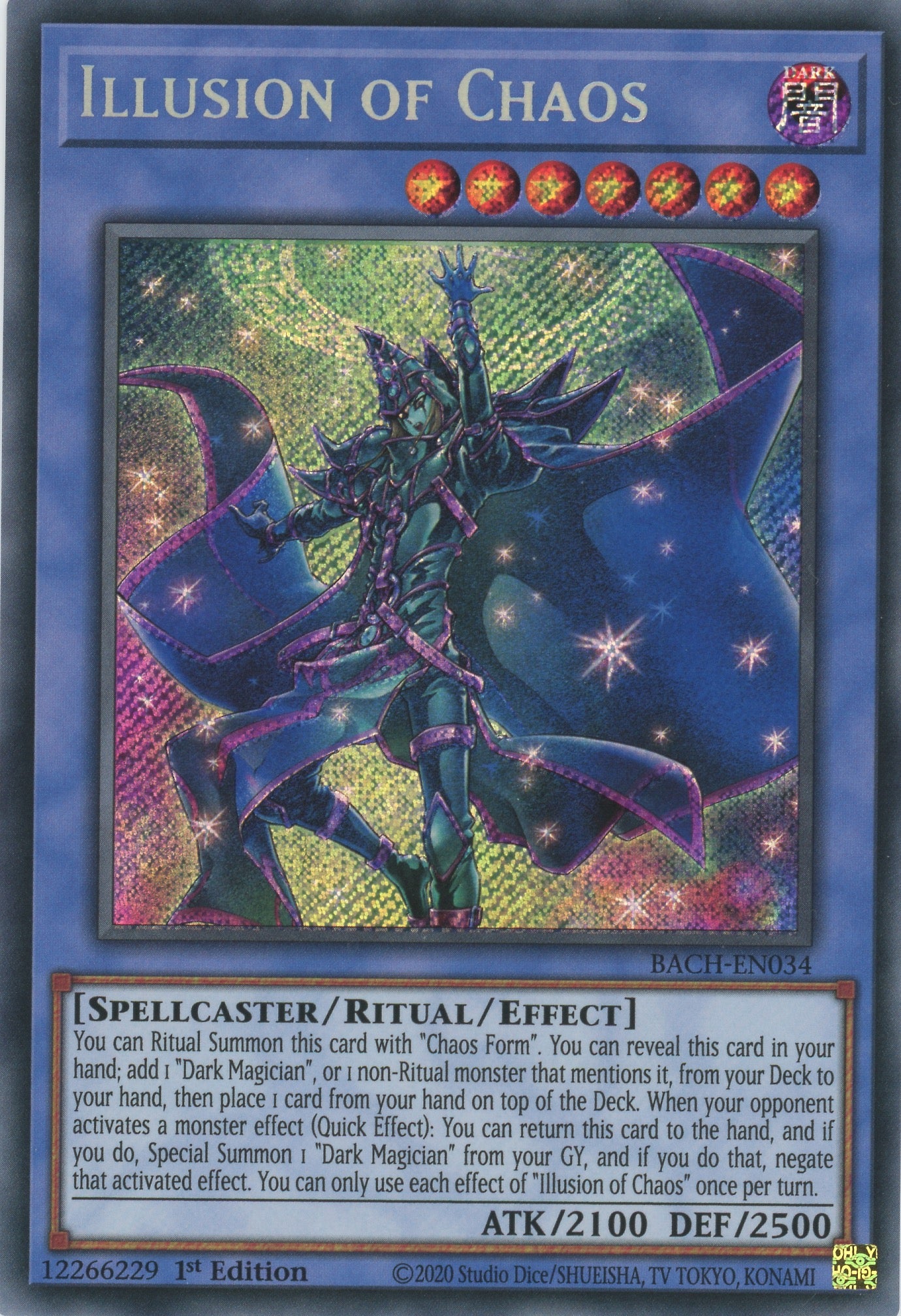 BACH-EN034 - Illusion of Chaos - Secret Rare - Effect Ritual Monster - Battle of Chaos