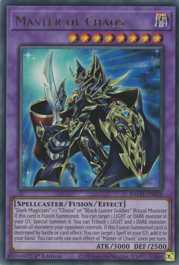 BACH-EN036 - Master of Chaos - Ultra Rare - Battle of Chaos