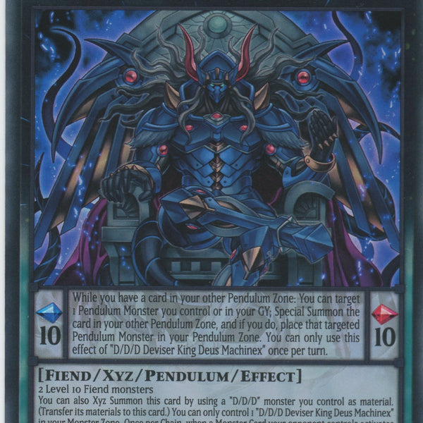ddd xyz monsters BACH-EN044 - D/D/D Deviser King Deus Machinex - Ultra Rare - Effect Xyz Pendulum Monster