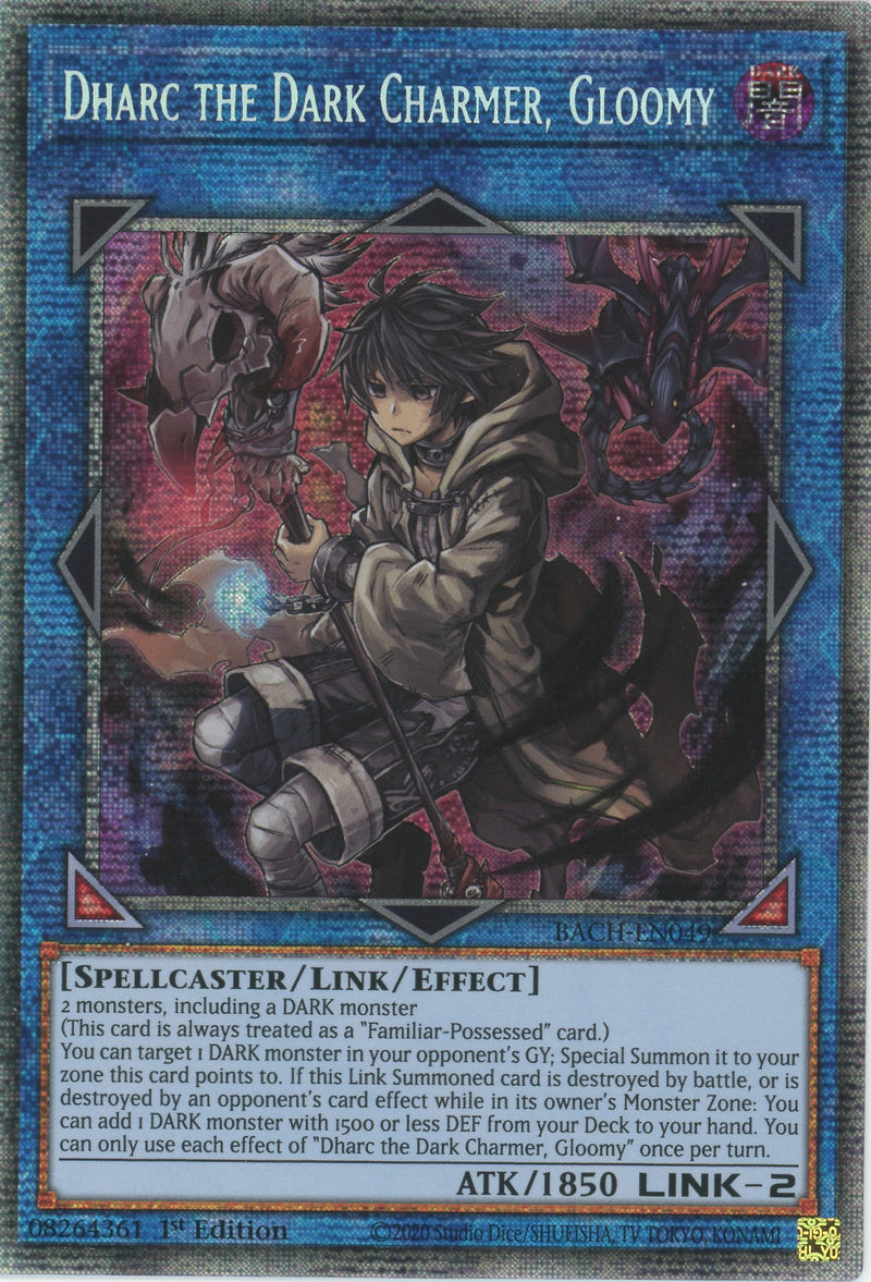 BACH-EN049 - Dharc the Dark Charmer, Gloomy - Starlight Rare - Effect Link Monster - Battle of Chaos