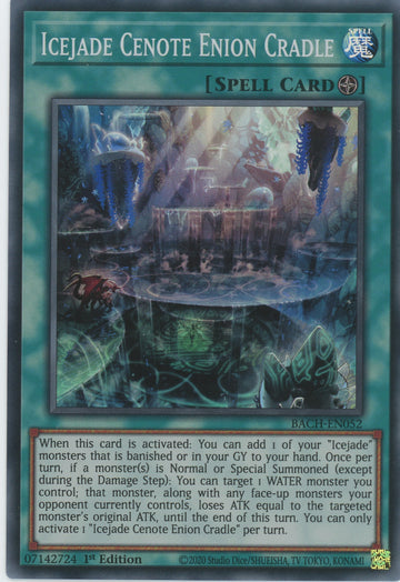BACH-EN052 - Icejade Cenote Enion Cradle - Super Rare - Battle of Chaos
