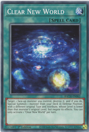 BACH-EN062 - Clear New World - Common - Battle of Chaos
