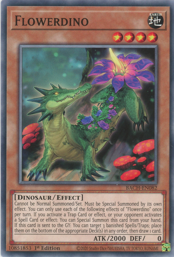BACH-EN082 - Flowerdino - Common - Effect Monster - Battle of Chaos