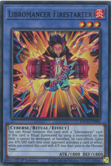 BACH-EN088 - Libromancer Firestarter - Super Rare - Battle of Chaos