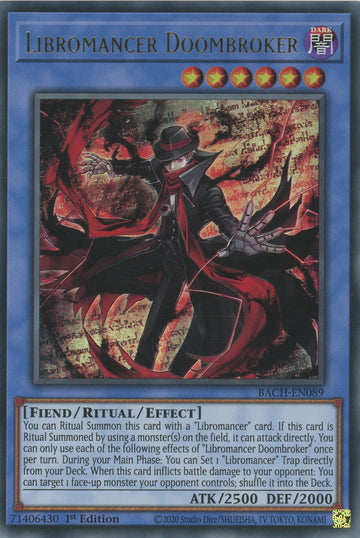 BACH-EN089 - Libromancer Doombroker - Ultra Rare - Battle of Chaos