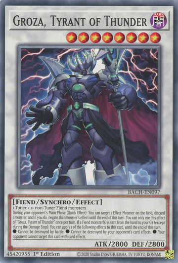 BACH-EN097 - Groza, Tyrant of Thunder - Common - Battle of Chaos
