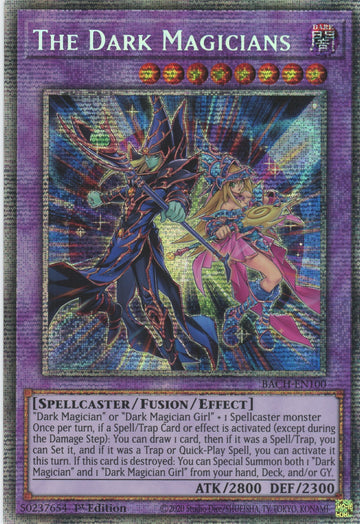 BACH-EN100 - The Dark Magicians - Starlight Rare - Battle of Chaos