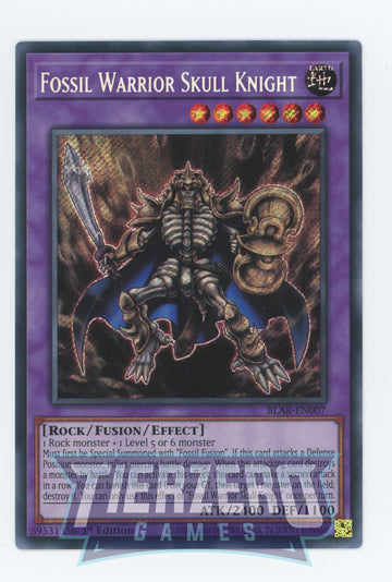 BLAR-EN007 - Fossil Warrior Skull Knight - Secret Rare - Battles of Legend: Armageddon