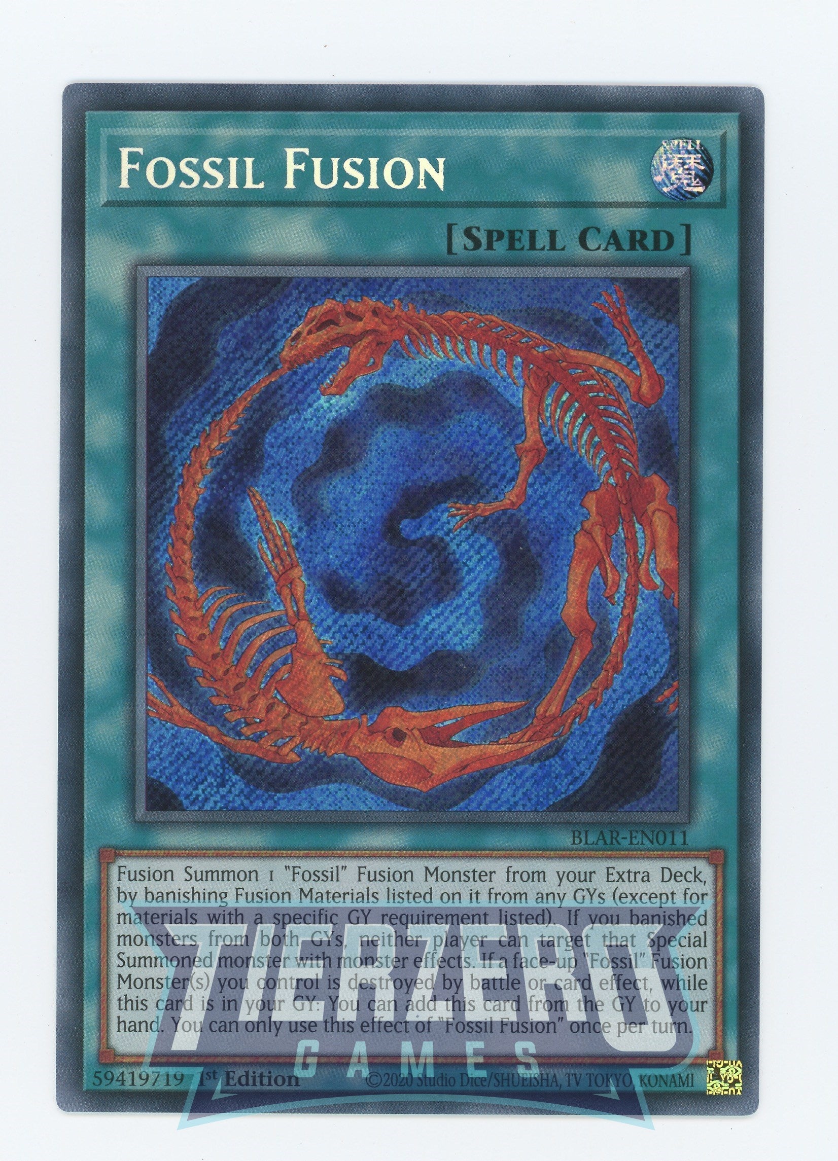 BLAR-EN011 - Fossil Fusion - Secret Rare - Normal Spell - Battles of Legend Armageddon