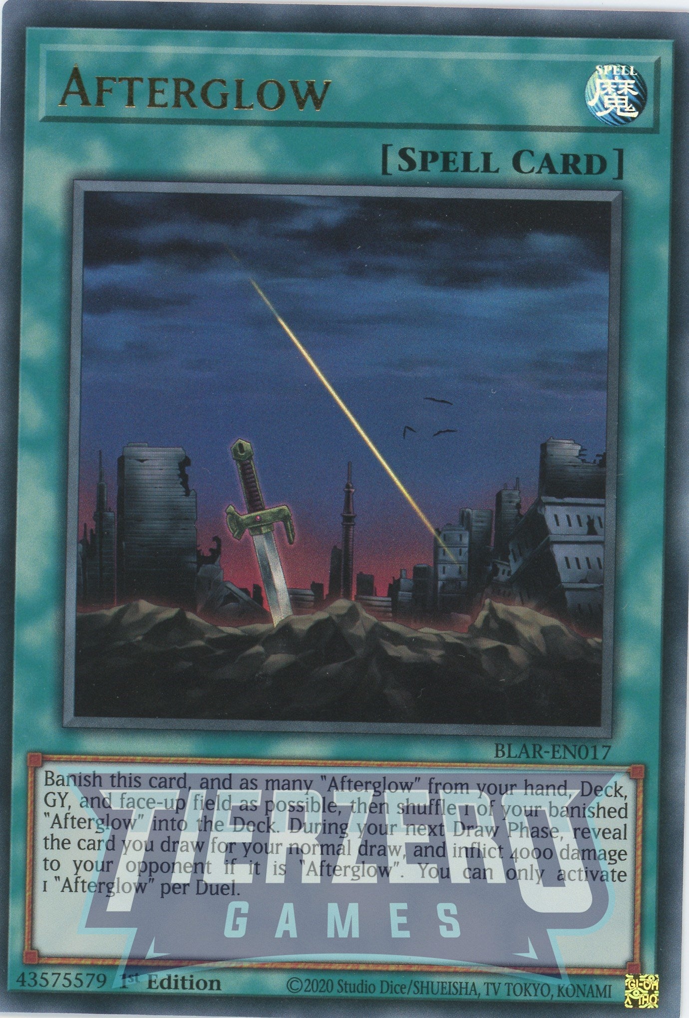 BLAR-EN017 - Afterglow - Ultra Rare - Normal Spell - Battles of Legend Armageddon