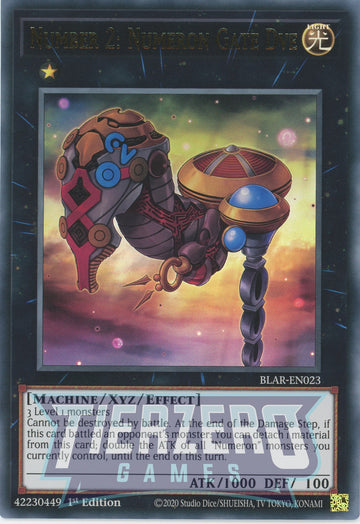 BLAR-EN023 - Number 2: Numeron Gate Dve - Ultra Rare - Battles of Legend: Armageddon