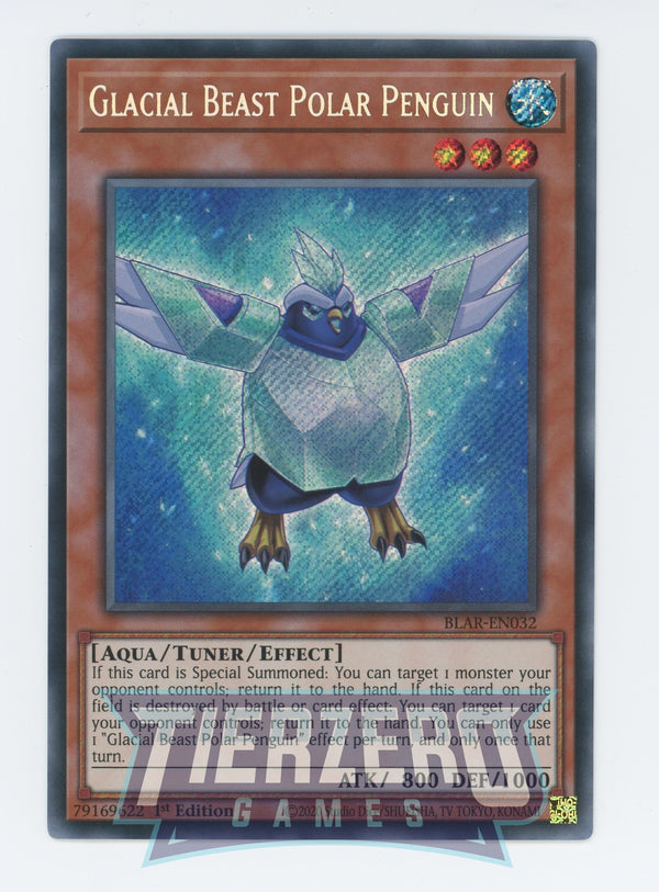 BLAR-EN032 - Glacial Beast Polar Penguin - Secret Rare - Effect Tuner monster - Battles of Legend Armageddon