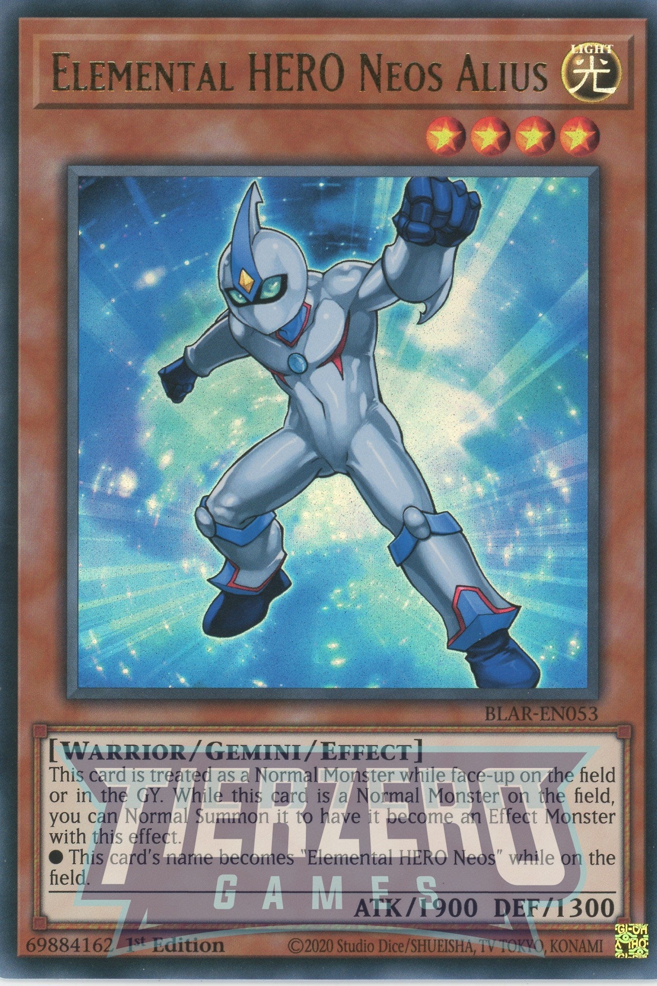 BLAR-EN053 - Elemental HERO Neos Alius - Ultra Rare - Gemini monster - Battles of Legend Armageddon