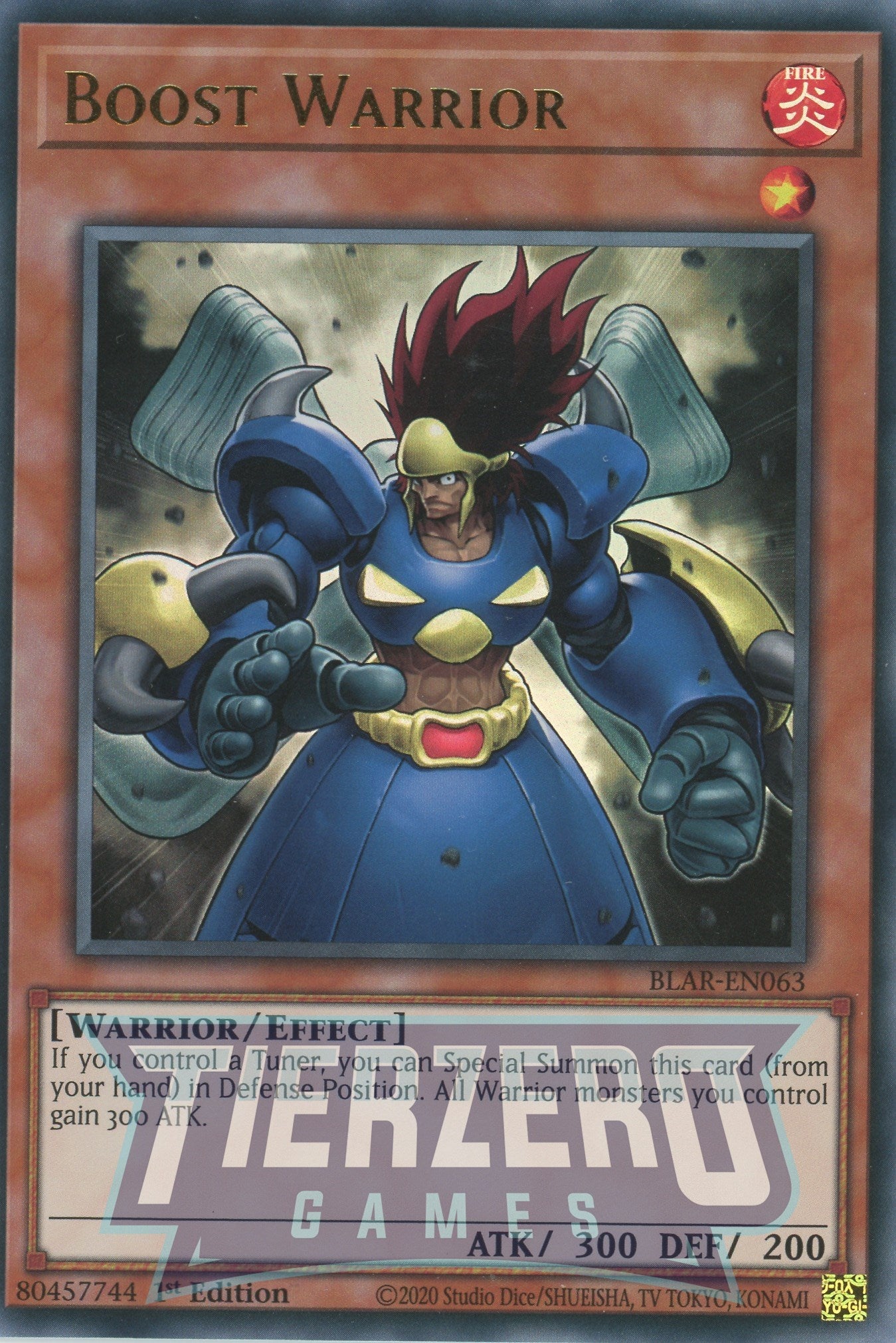 BLAR-EN063 - Boost Warrior - Ultra Rare - Effect Monster - Battles of Legend Armageddon