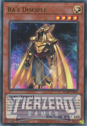 BLAR-EN076 - Ra's Disciple - Ultra Rare - Battles of Legend: Armageddon