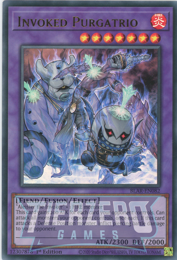 BLAR-EN082 - Invoked Purgatrio - Ultra Rare - Effect Fusion Monster - Battles of Legend Armageddon
