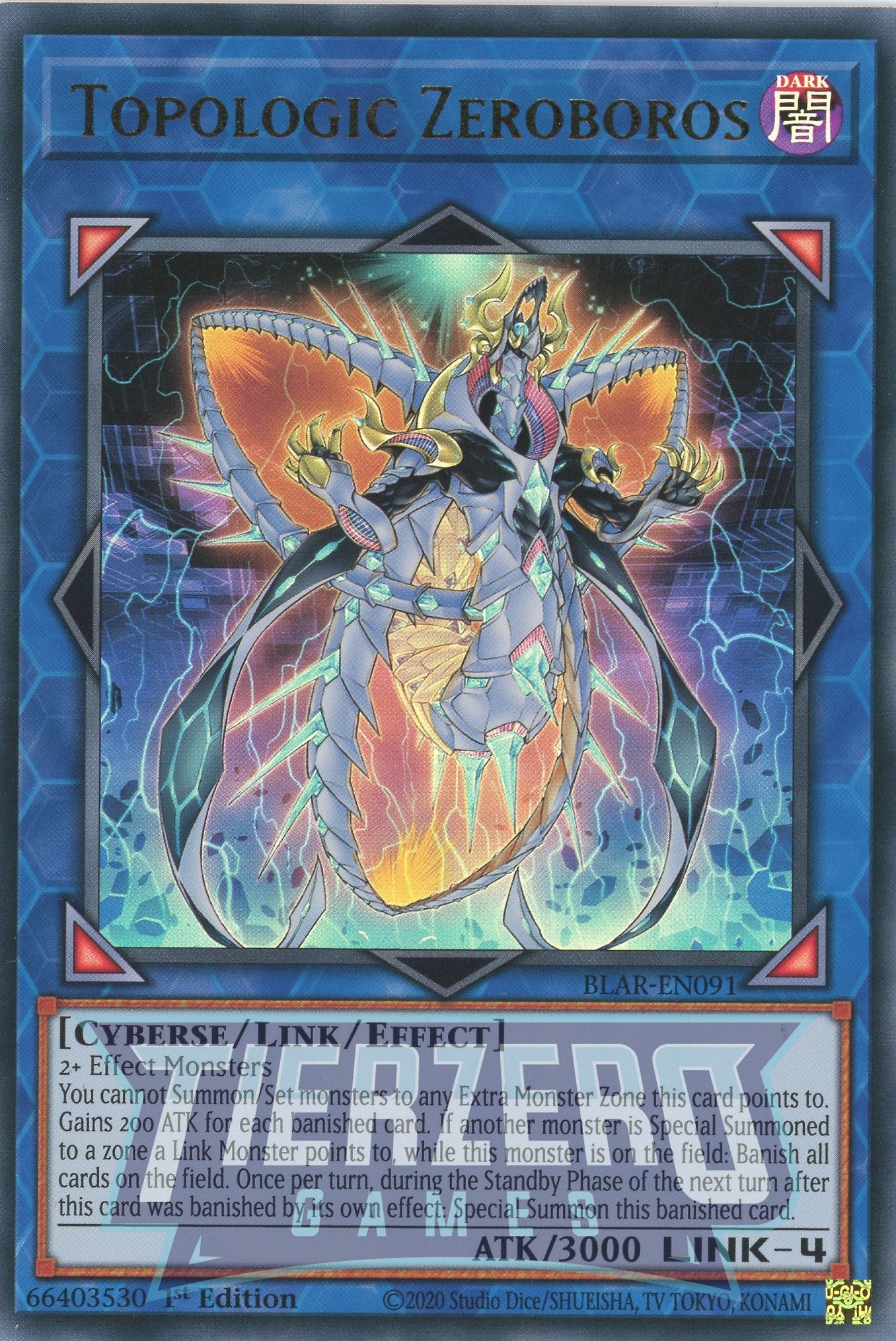 BLAR-EN091 - Topologic Zeroboros - Ultra Rare - Effect Link Monster - Battles of Legend Armageddon