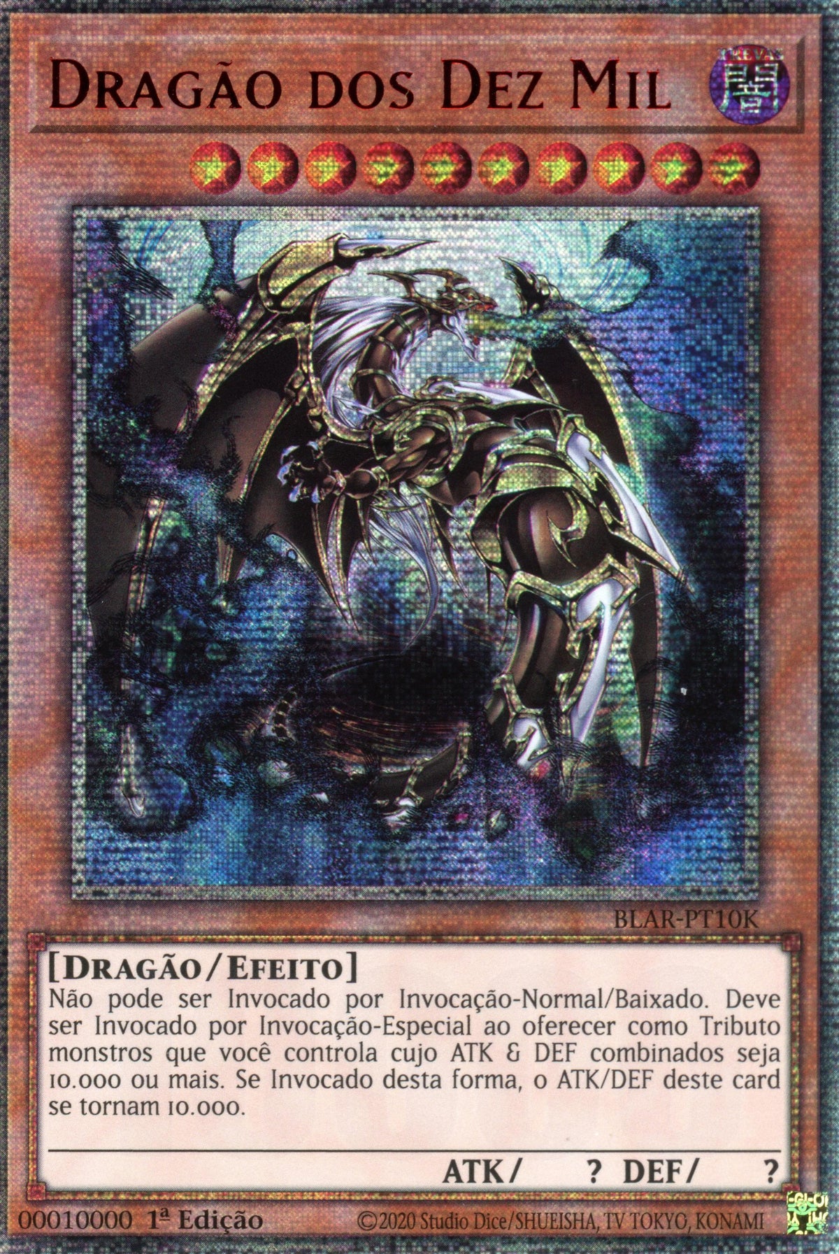 10k yugioh card Ben 10000 Yu-Gi-Oh by Mhmd Ap-Hkm Ahmd Hashem BLAR-PT10K - Ten Thousand Dragon
