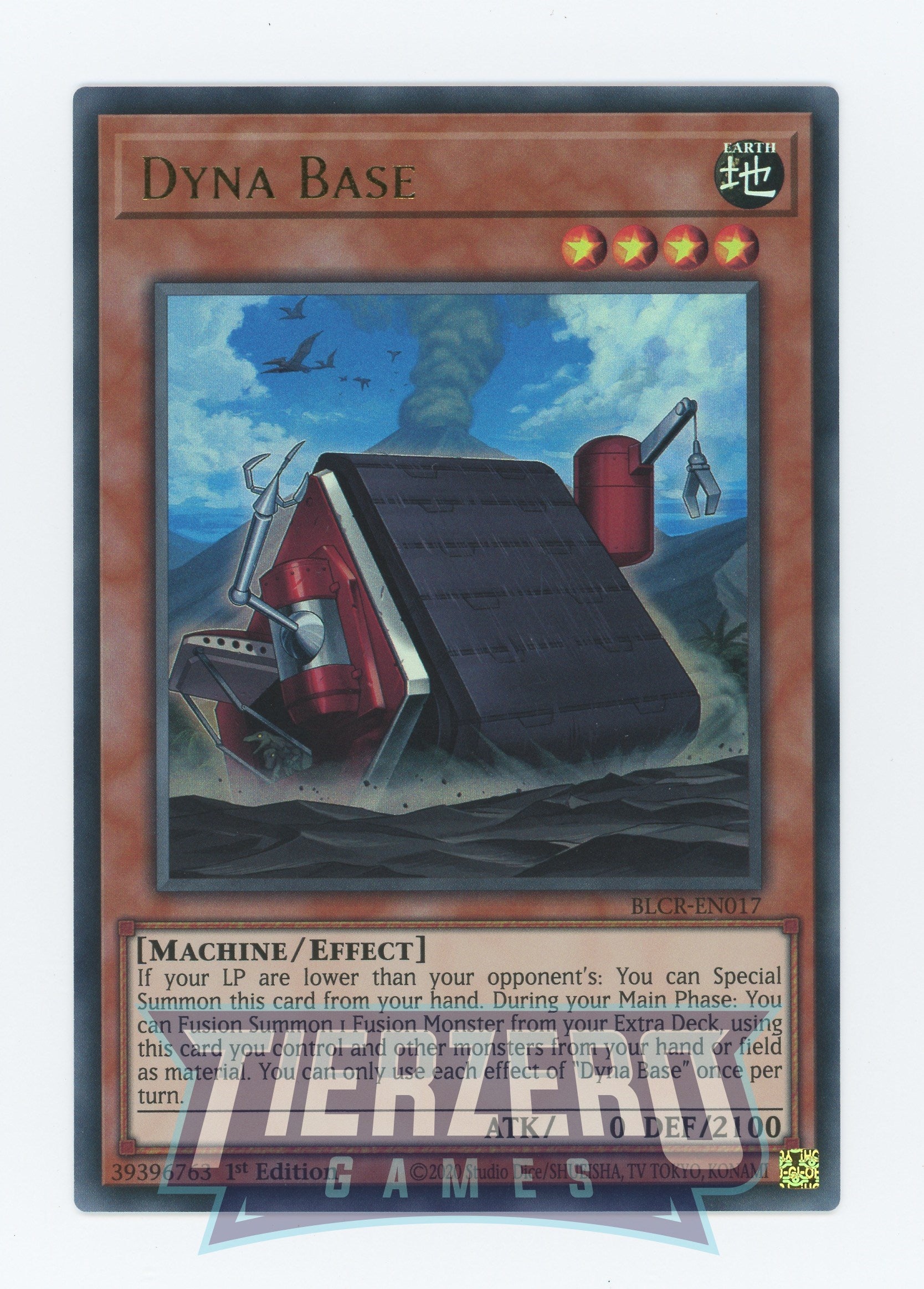 BLCR-EN017 - Dyna Base - Ultra Rare - Effect Monster - Battles of Legend Crystal Revenge