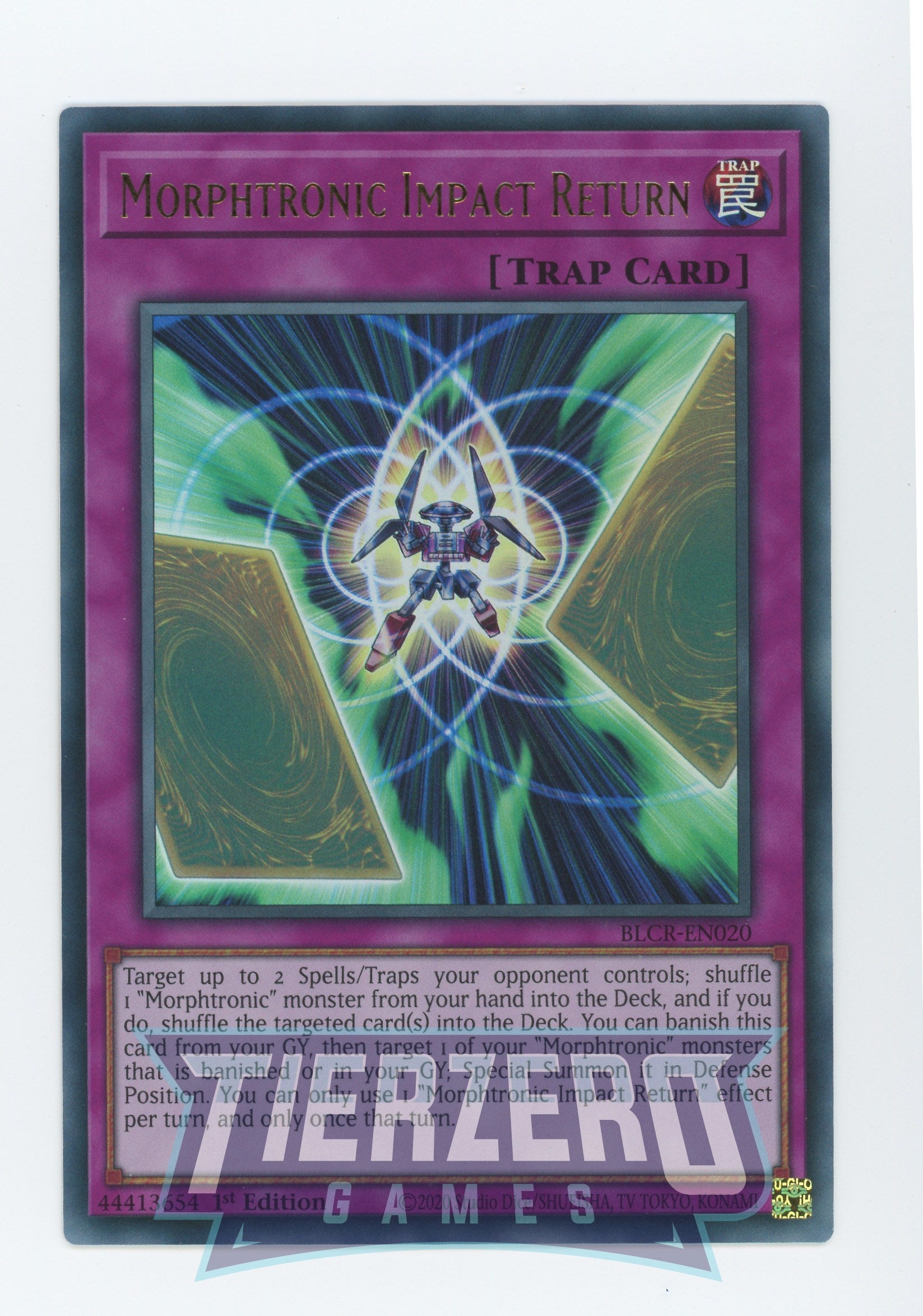 BLCR-EN020 - Morphtronic Impact Return - Ultra Rare - Normal Trap - Battles of Legend Crystal Revenge