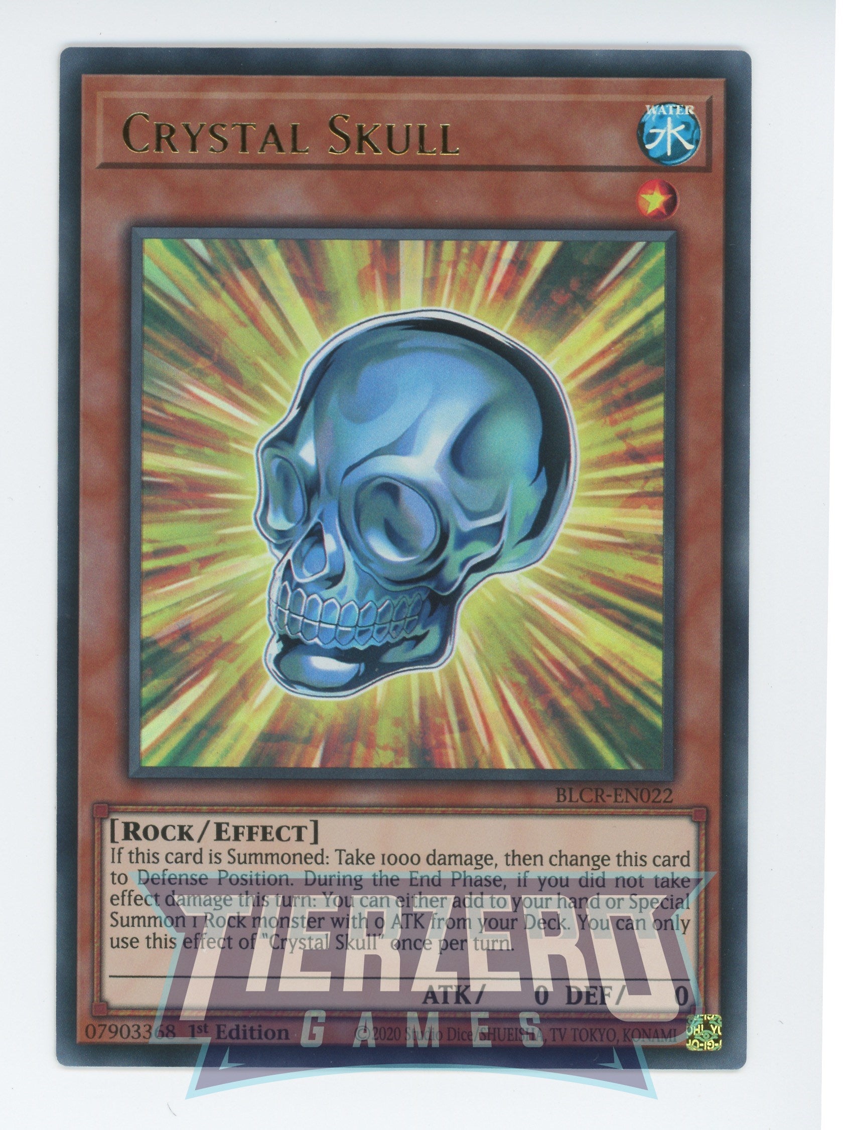 BLCR-EN022 - Crystal Skull - Ultra Rare - Effect Monster - Battles of Legend Crystal Revenge