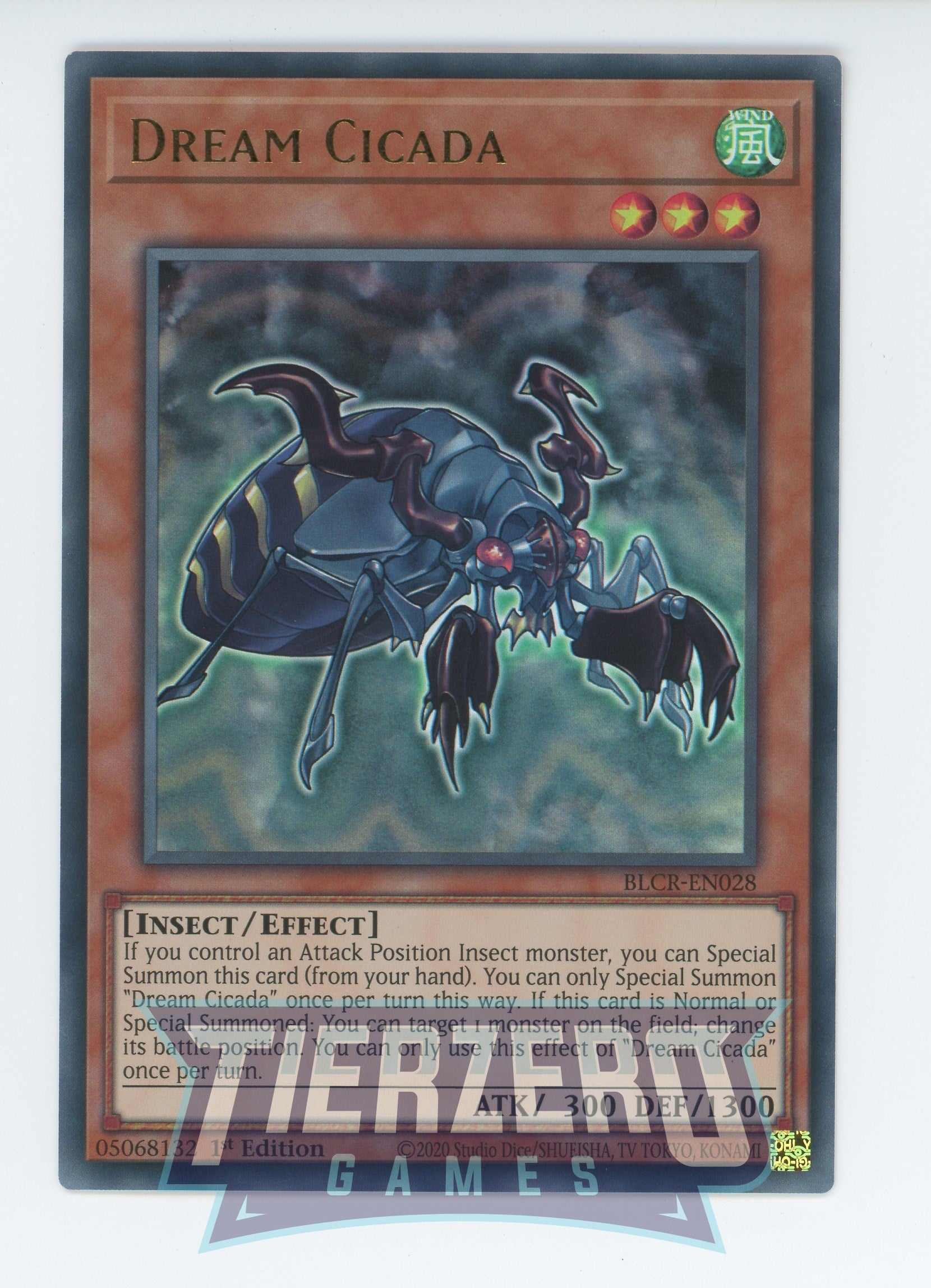 BLCR-EN028 - Dream Cicada - Ultra Rare - Effect Monster - Battles of Legend Crystal Revenge