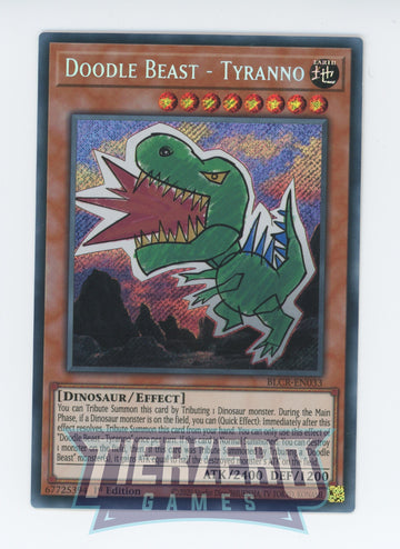 BLCR-EN033 - Doodle Beast - Stego - Secret Rare - Battles of Legend: Crystal Revenge