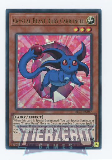 BLCR-EN047 - Crystal Beast Ruby Carbuncle - Ultra Rare - Battles of Legend: Crystal Revenge
