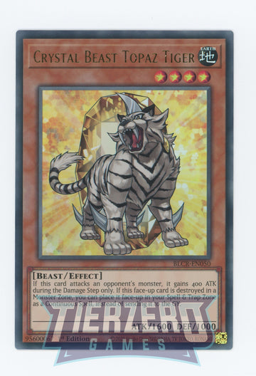 BLCR-EN050 - Crystal Beast Topaz Tiger - Ultra Rare - Battles of Legend: Crystal Revenge