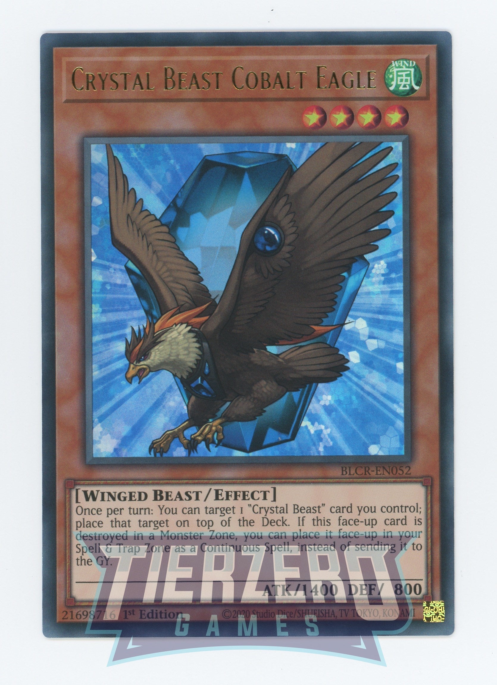 BLCR-EN052 - Crystal Beast Cobalt Eagle - Ultra Rare - Effect Monster - Battles of Legend Crystal Revenge