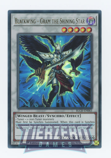 BLCR-EN063 - Blackwing - Blizzard the Far North - Ultra Rare - Battles of Legend: Crystal Revenge