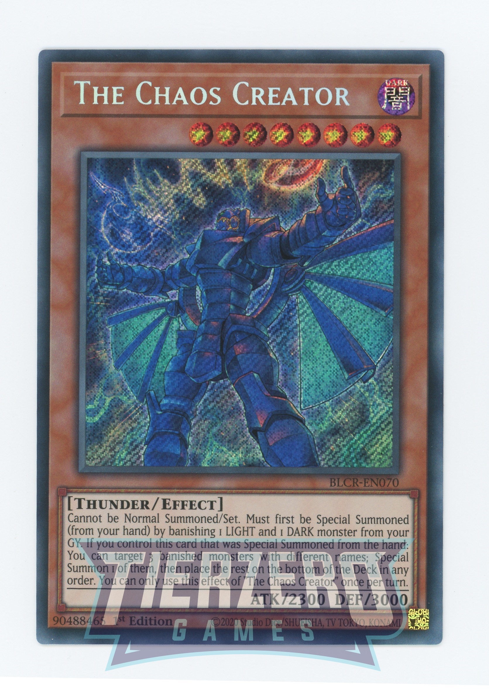 BLCR-EN070 - The Chaos Creator - Secret Rare - Effect Monster - Battles of Legend Crystal Revenge