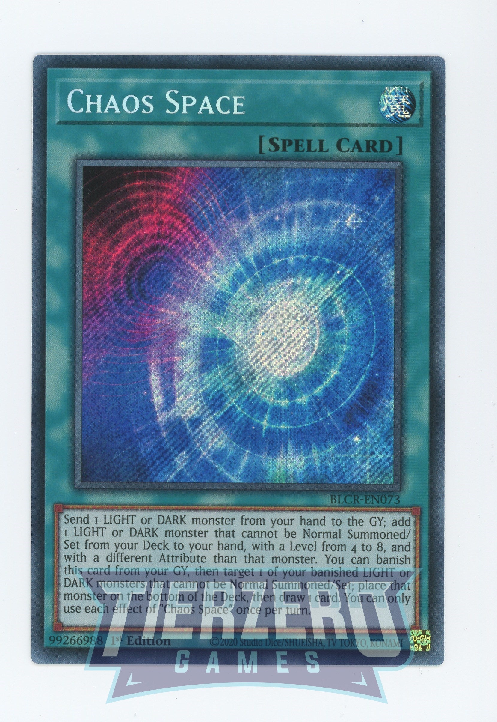 BLCR-EN073 - Chaos Space - Secret Rare - Normal Spell - Battles of Legend Crystal Revenge