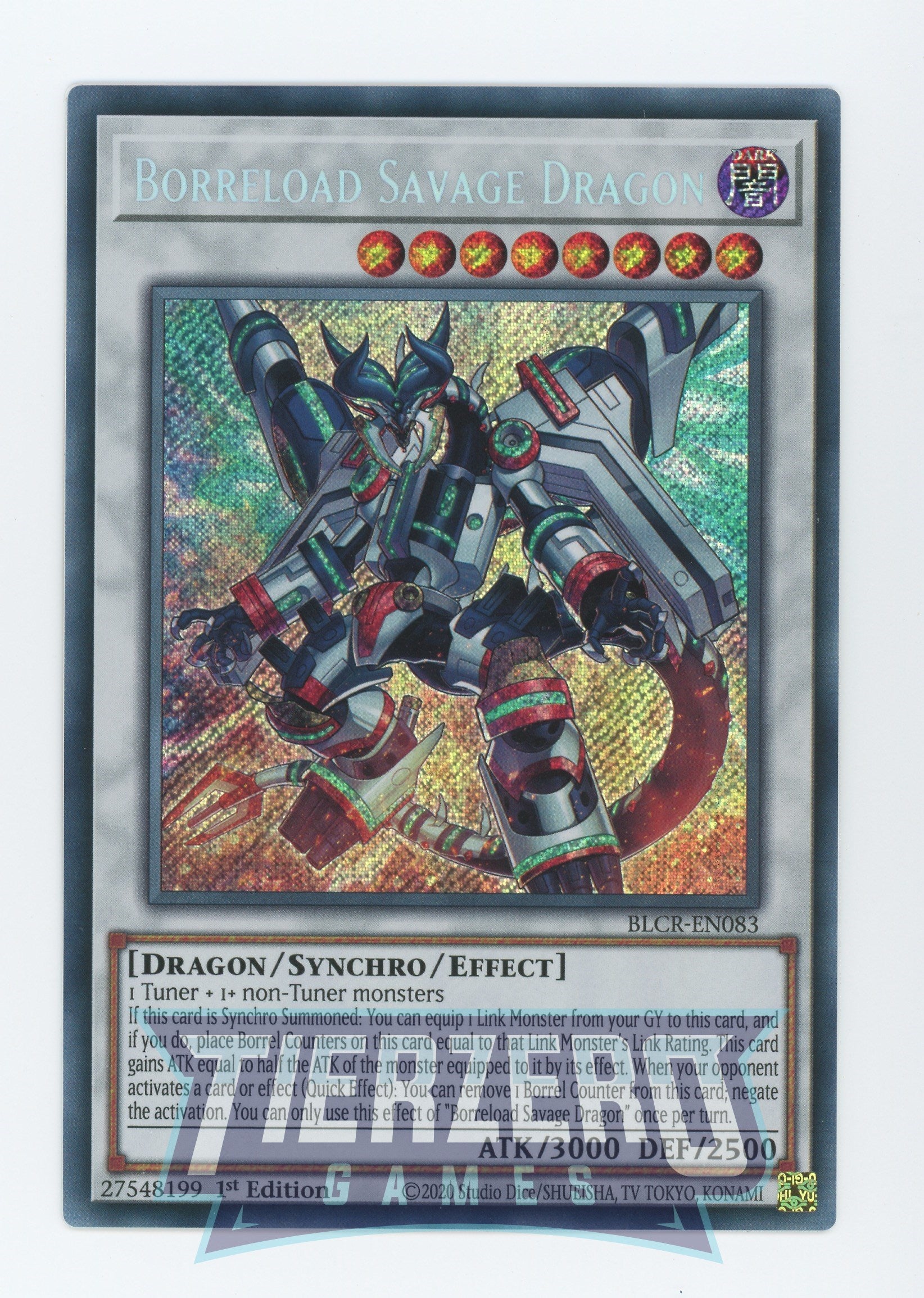 BLCR-EN083 - Borreload Savage Dragon - Secret Rare - Effect Synchro Monster - Battles of Legend Crystal Revenge