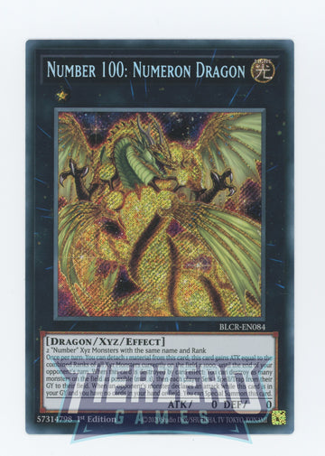 BLCR-EN084 - Number 100: Numeron Dragon - Secret Rare - Battles of Legend: Crystal Revenge