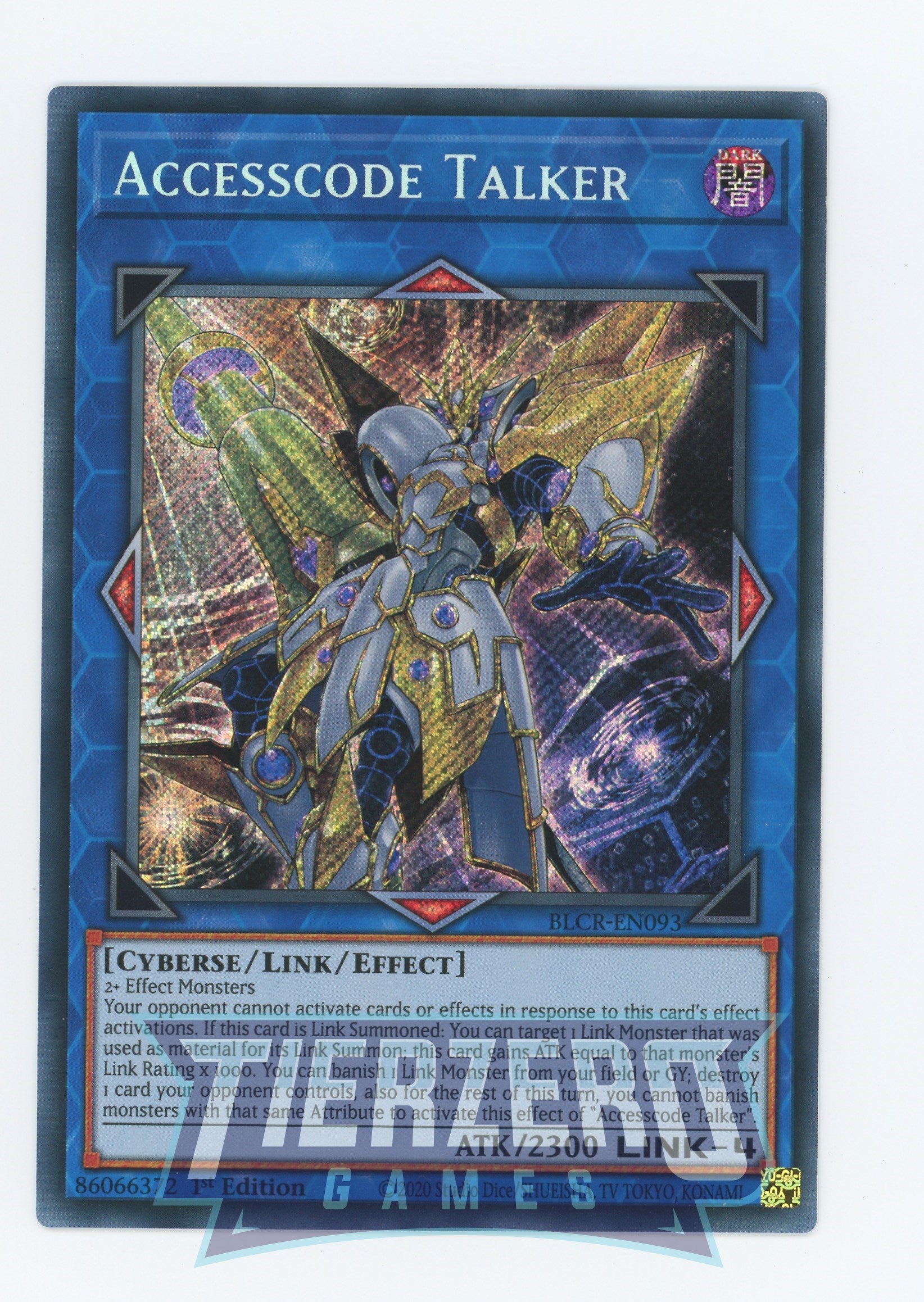 BLCR-EN093 - Accesscode Talker - Secret Rare - Effect Link Monster - Battles of Legend Crystal Revenge