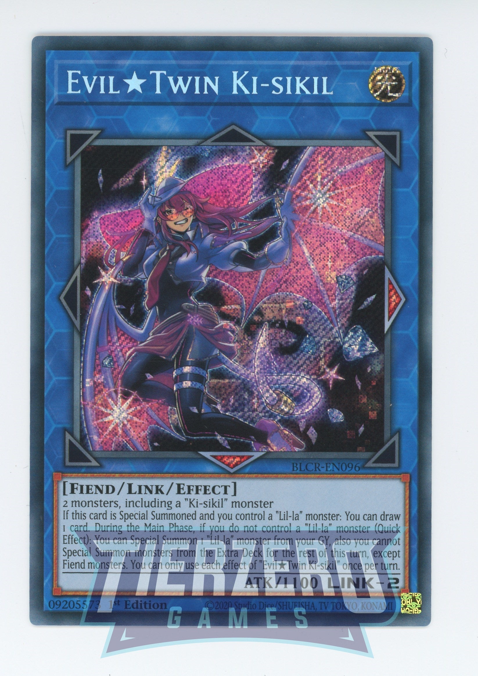 BLCR-EN096 - Evil Twin Ki-sikil - Secret Rare - Effect Link Monster - Battles of Legend Crystal Revenge