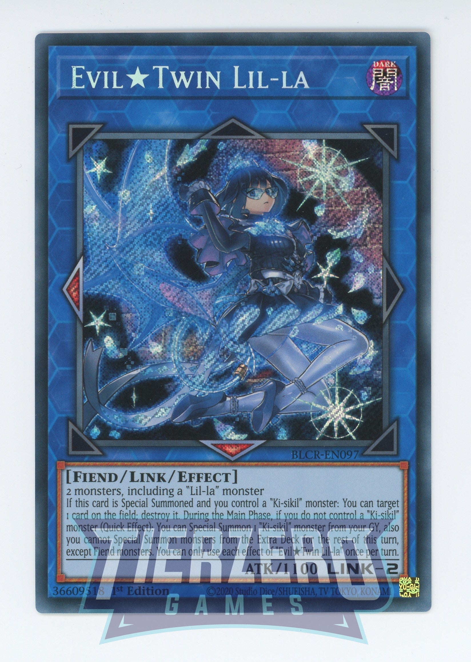 BLCR-EN097 - Evil Twin Lil-la - Secret Rare - Effect Link Monster - Battles of Legend Crystal Revenge