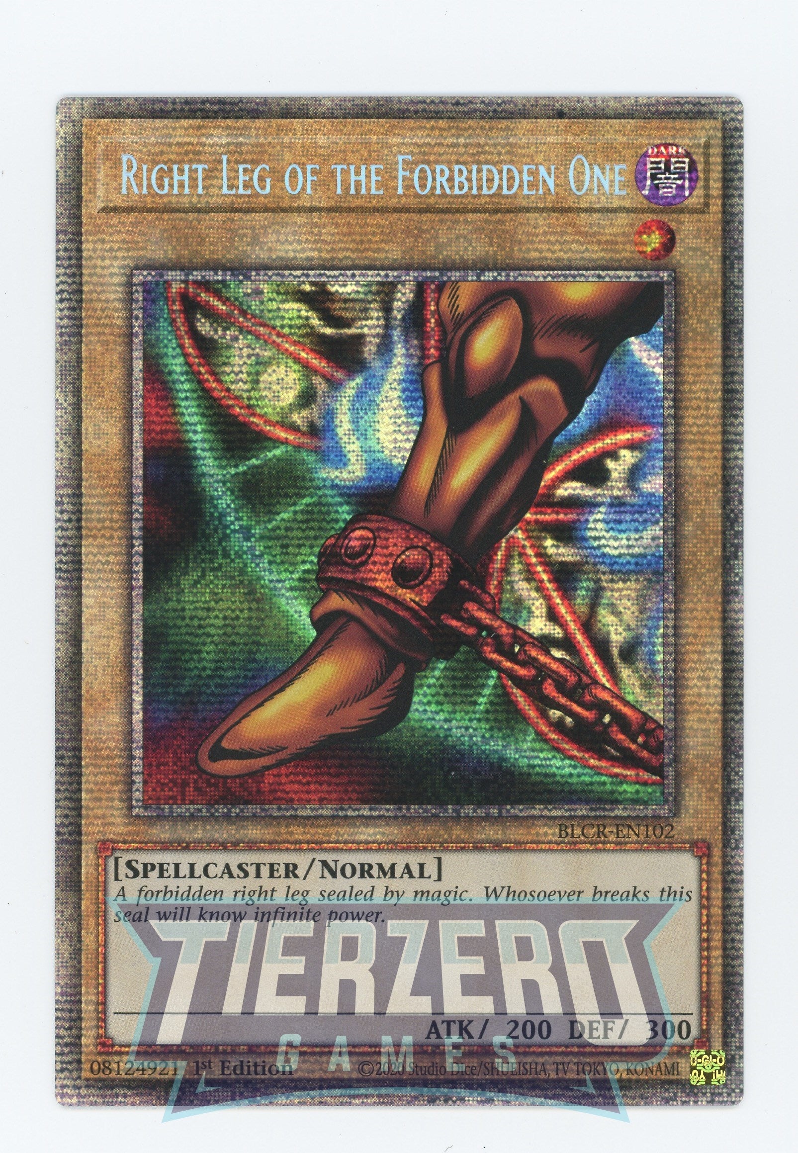 BLCR-EN102 - Right Leg of The Forbidden One - Starlight Rare - Normal Monster - Battles of Legend Crystal Revenge