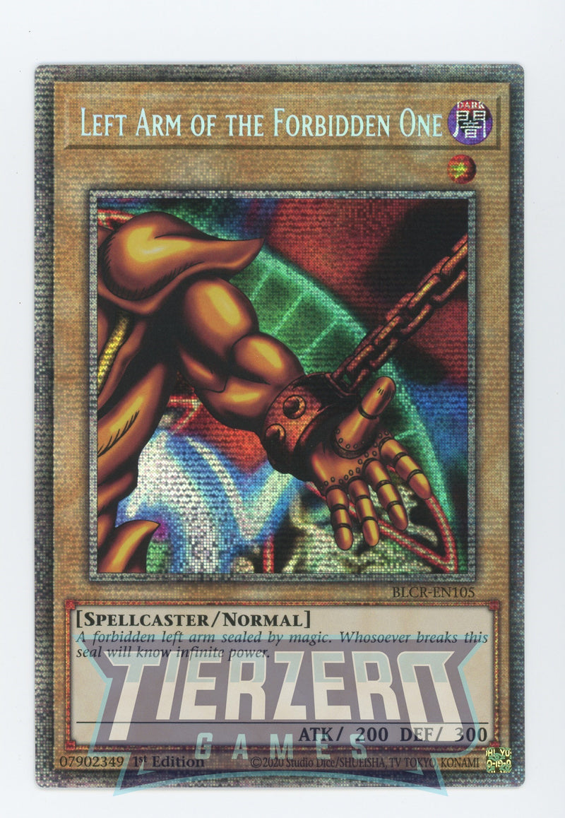 BLCR-EN105 - Left Arm of The Forbidden One - Starlight Rare - Normal Monster - Battles of Legend Crystal Revenge