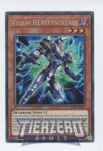 BLHR-EN007 - Vision HERO Increase - Secret Rare - Battles of Legend: Hero's Revenge - 1st Edition