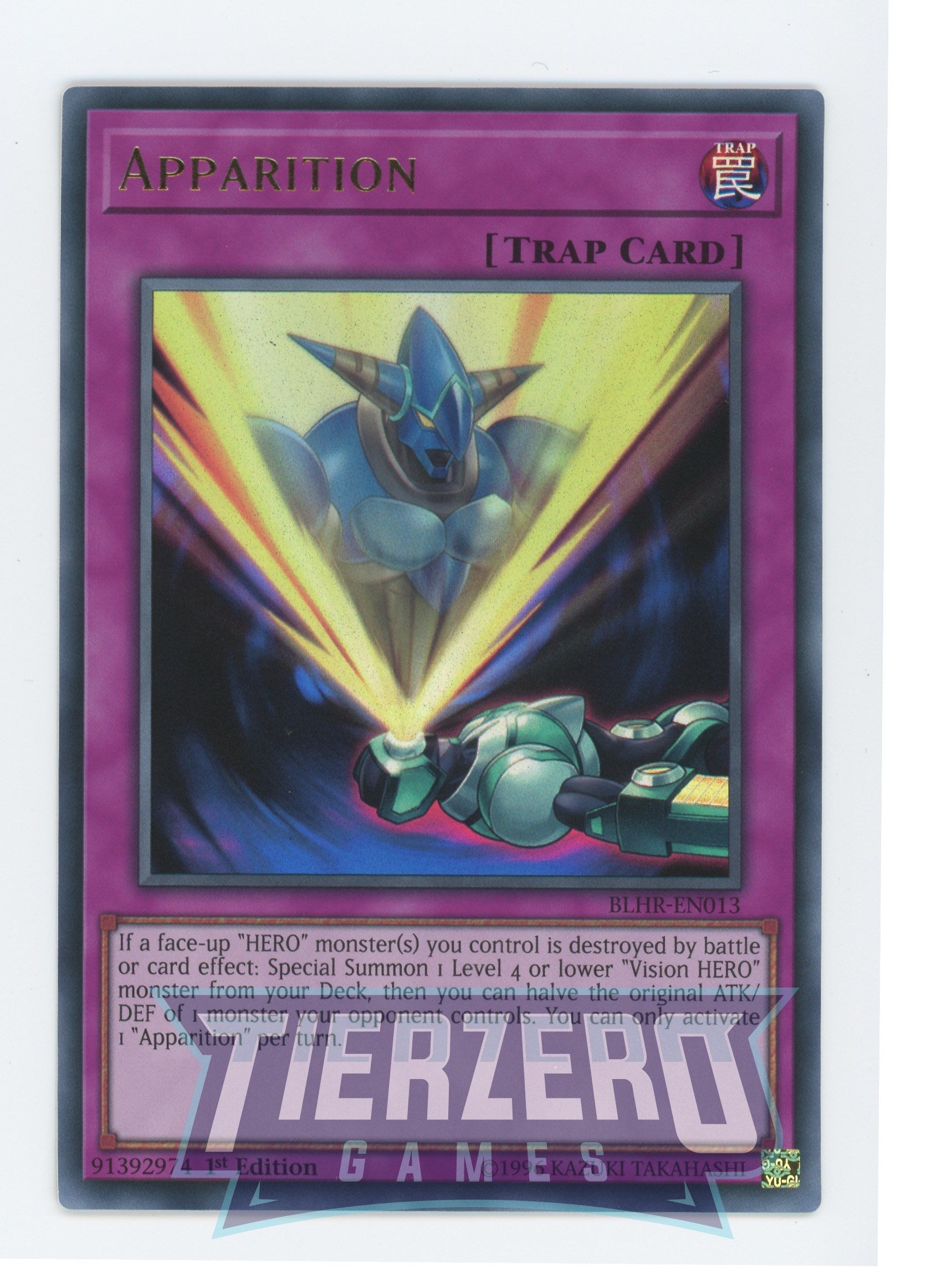 Yugioh BLHR-EN013 - Apparition - Ultra Rare - Normal Trap - 1st Edition - Battles of Legend Heros Revenge