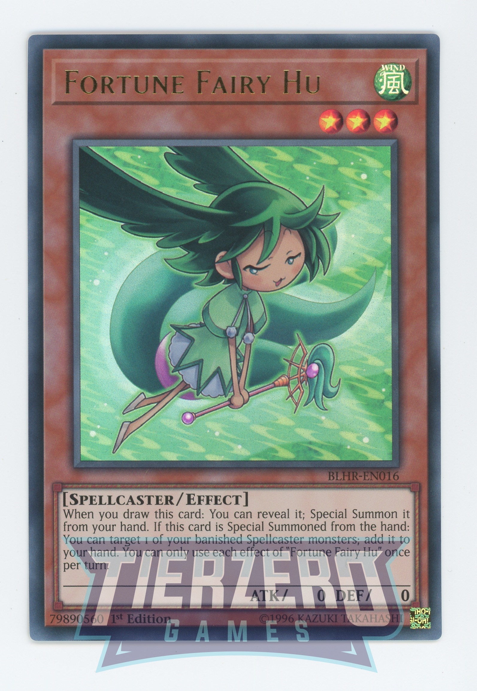 Yugioh BLHR-EN016 - Fortune Fairy Hu - Ultra Rare - Effect Monster - 1st Edition - Battles of Legend Heros Revenge